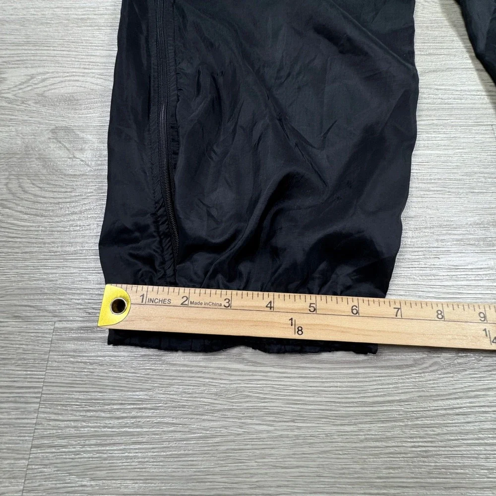 Columbia Mens‎ Nylon Packable Windbreaker Pants Black XL Elastic Waist Zip Cuffs